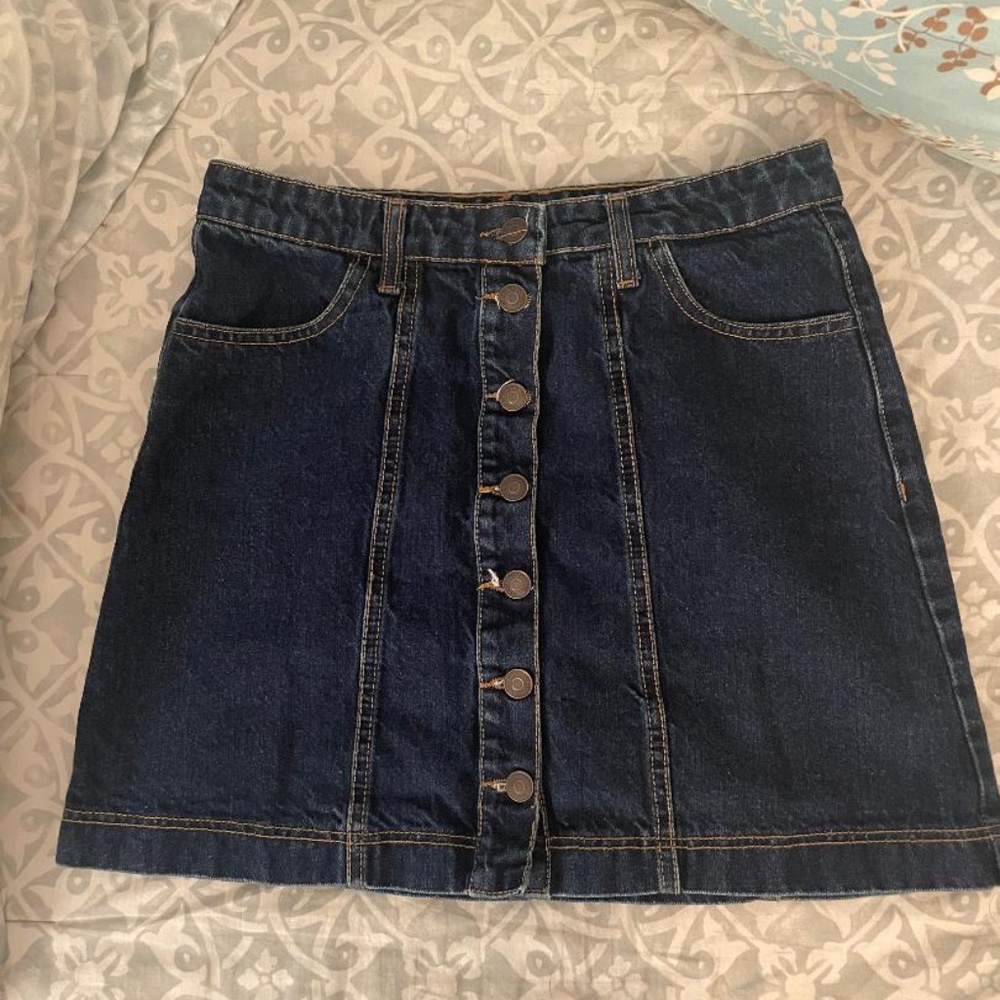 Stradivarius Mini Jean Skirt Size 8